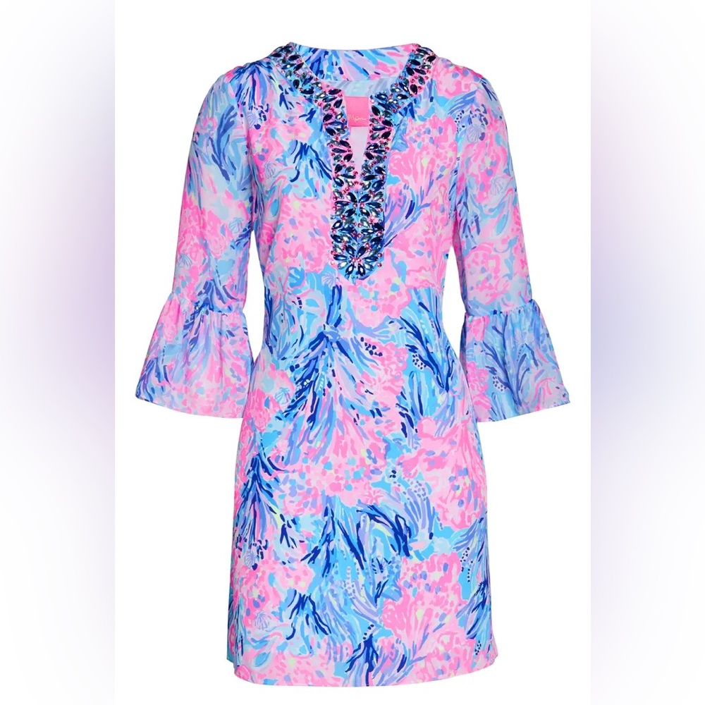 Lilly Pulitzer Pink & Blue Dress - Picture 10 of 16